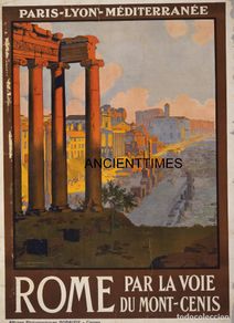 Carteles de turismo: ROMA.CARTEL VINTAGE DE ROMA.ITALIA.